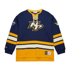 Nashville Predators Mitchell & Ness Heritage NHL Lace-Up Jersey Crew Taass sale