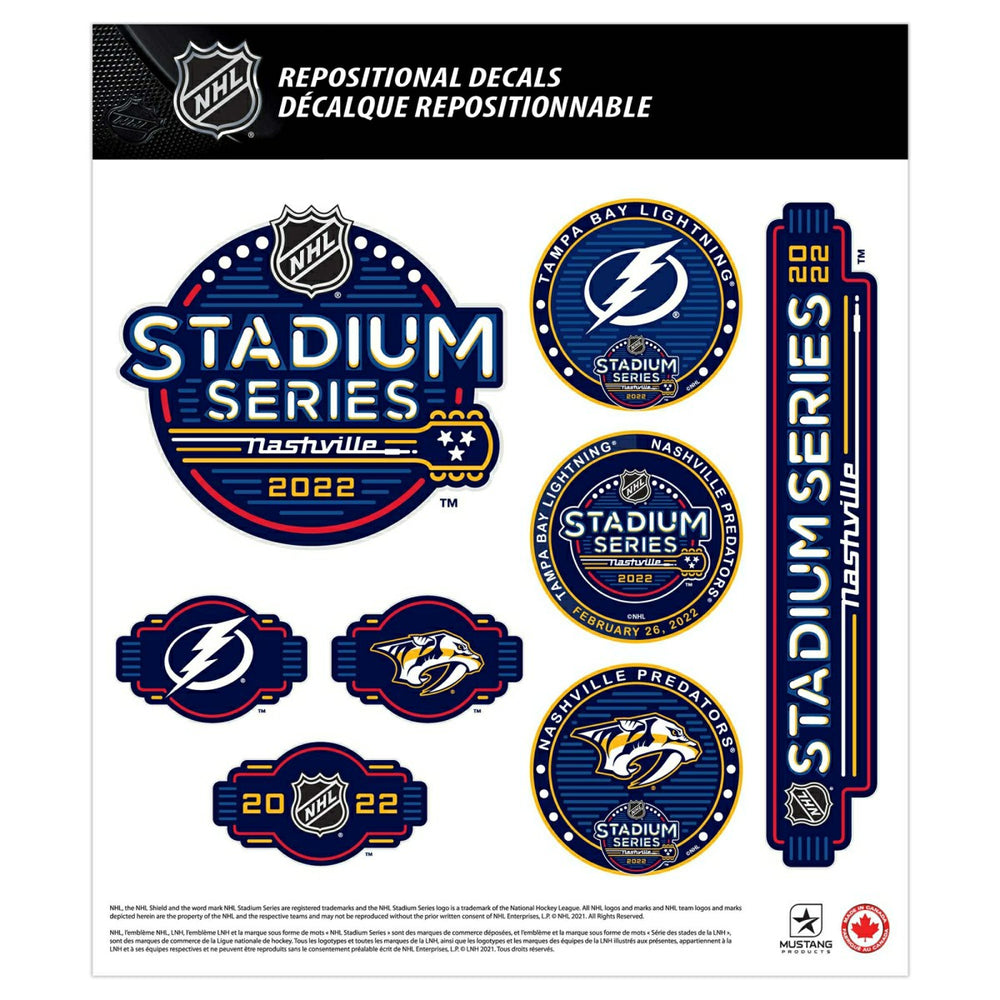 2022 NHL Stadium Series Nashville Deluxe Decals Set (5 Pcs.) Classic