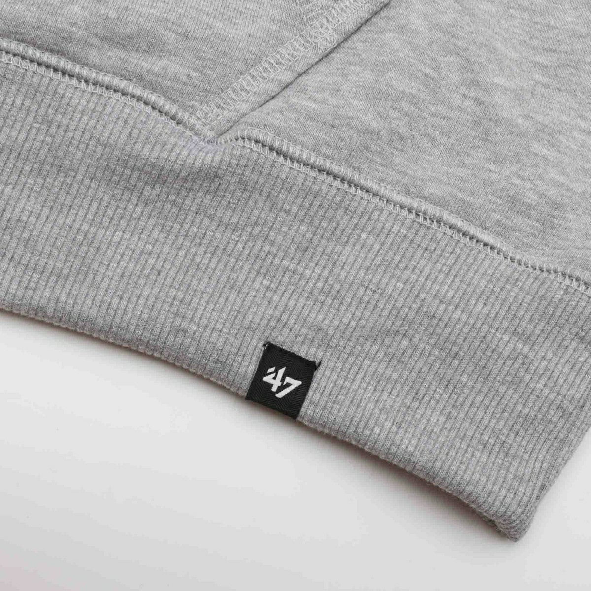 Nashville Predators Stripe Sleeve '47 Double Block NHL Hoodie Grey Fashion