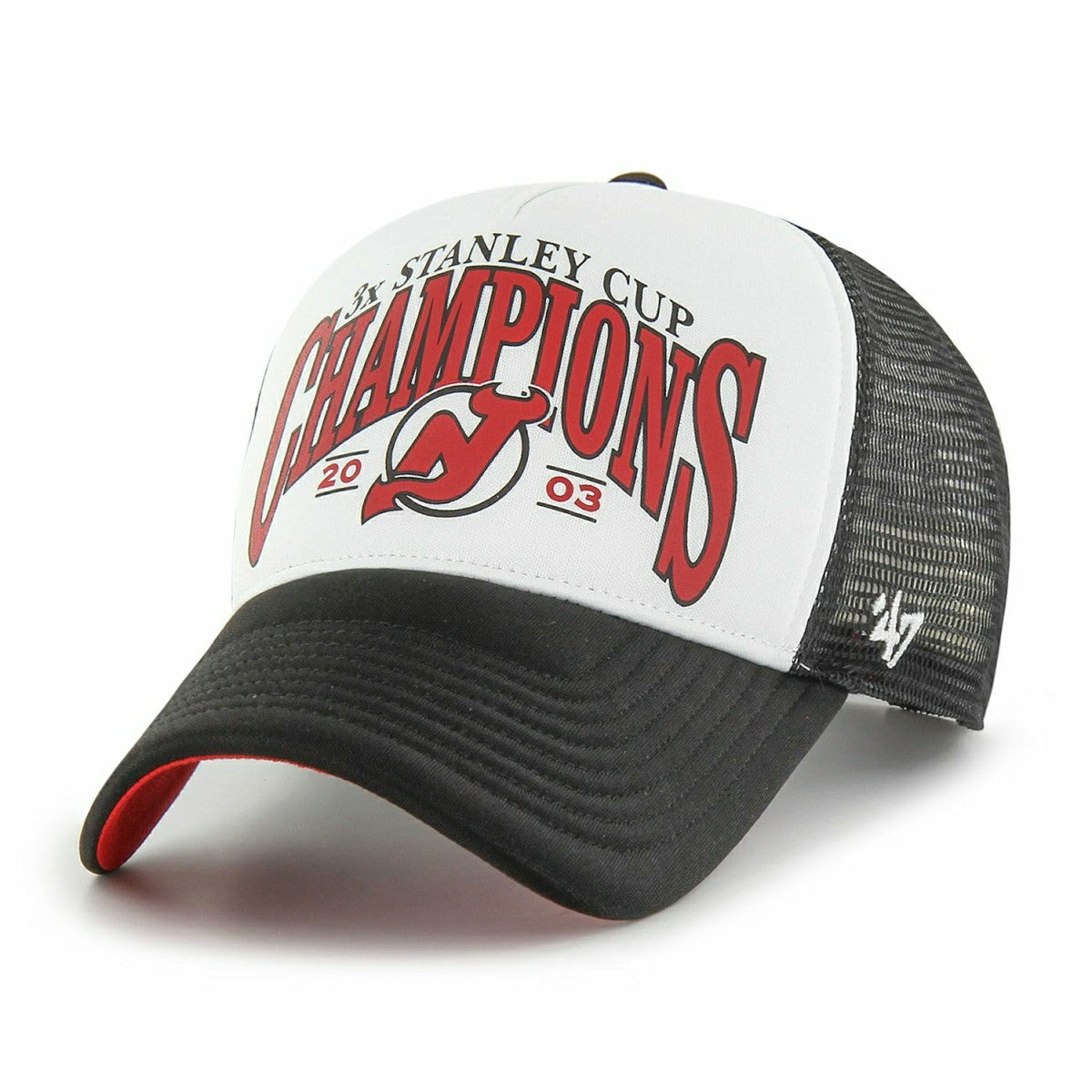 New Jersey Devils 2003 Stanley Cup Champions '47 Offside Trucker NHL Cap Classic