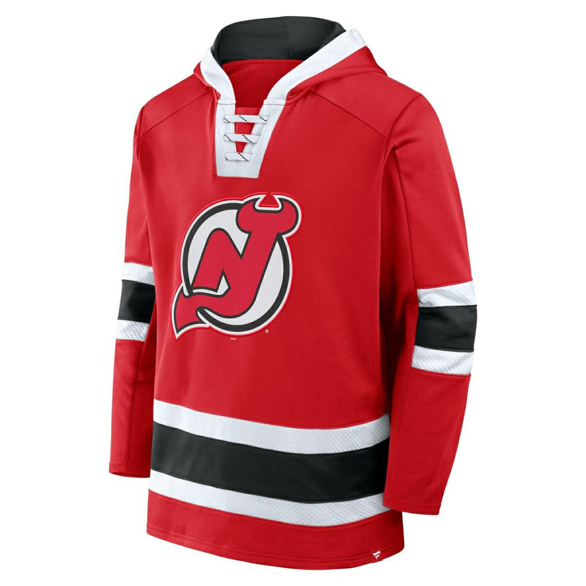 New Jersey Devils Laced NHL Hoodie Red Taass for sale
