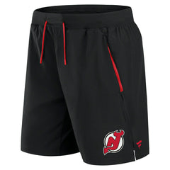 New Jersey Devils 2024/25 Authentic Pro Locker Room NHL Shorts Black Fashion