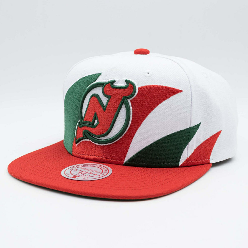 New Jersey Devils Sharktooth 2-Tone Mitchell & Ness Snapback NHL Cap Taass for sale