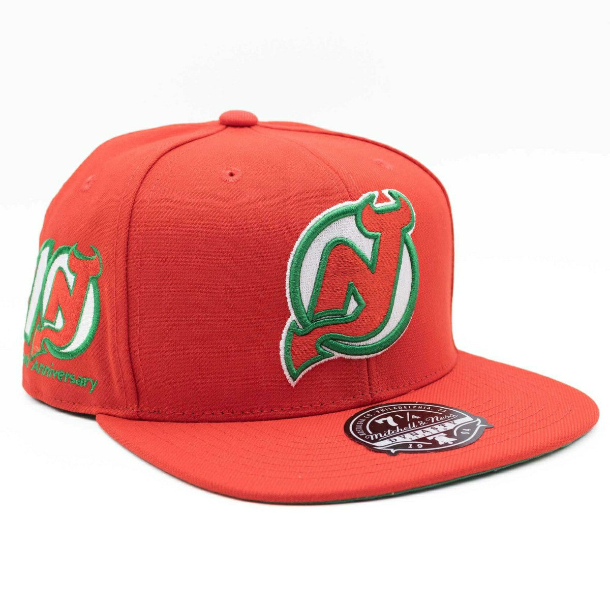 New Jersey Devils Vintage Mitchell & Ness Fitted NHL Cap Red Classic