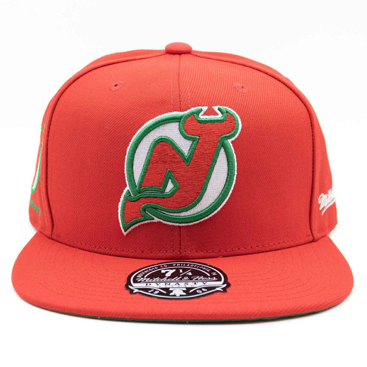 New Jersey Devils Vintage Mitchell & Ness Fitted NHL Cap Red Classic