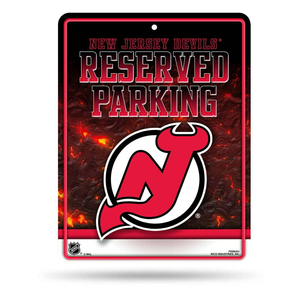 New Jersey Devils Reserved Parking NHL Metal Sign Taass sale
