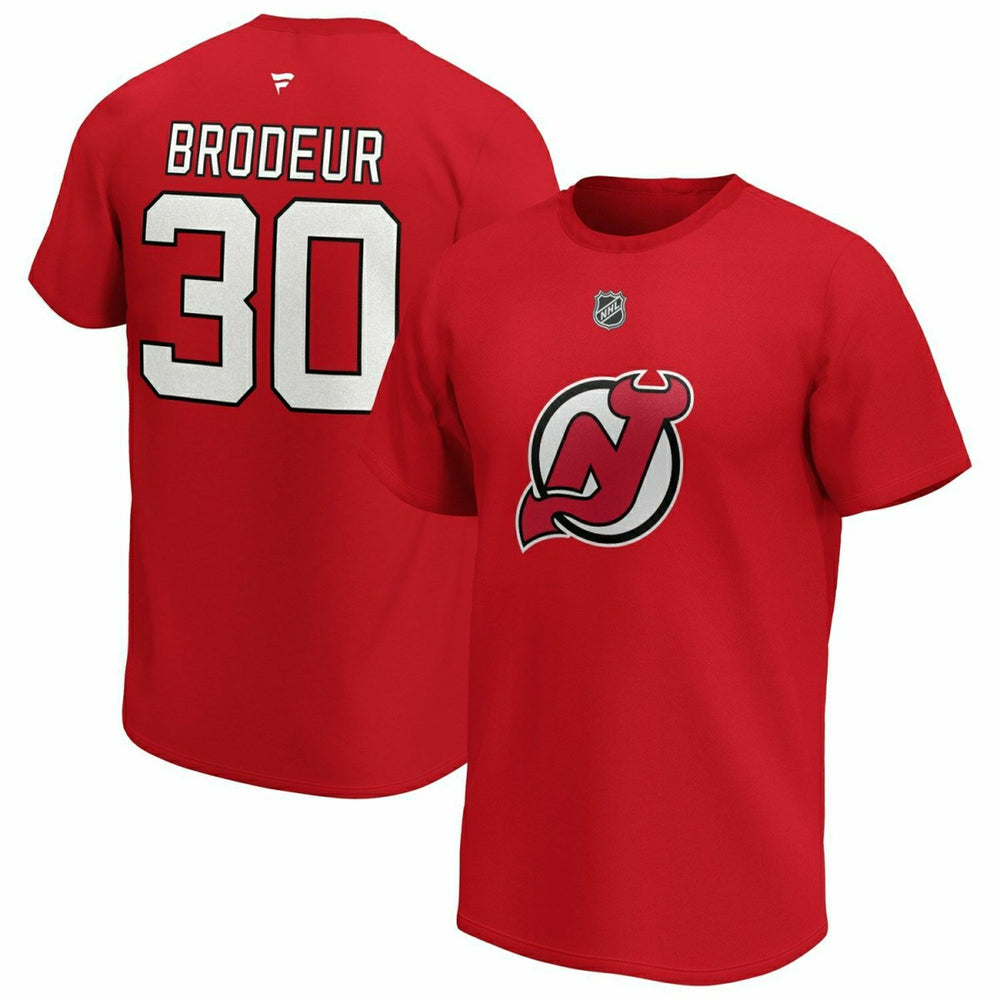 Martin Brodeur #30 New Jersey Devils Alumni Fanatics NHL T-Shirt Red Taass US