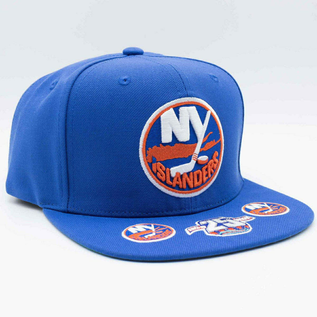 New York Islanders Hat Trick Mitchell & Ness Snapback NHL Cap Blue Classic