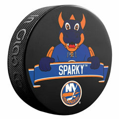 New York Islanders Sparky Mascot NHL Souvenir Puck Taass for sale