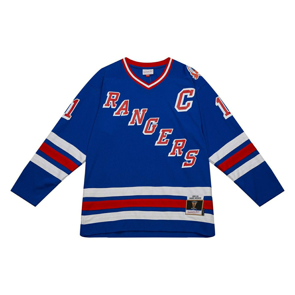Mark Messier #11 New York Rangers 1993-94 Mitchell & Ness NHL Jersey Blue Fashion