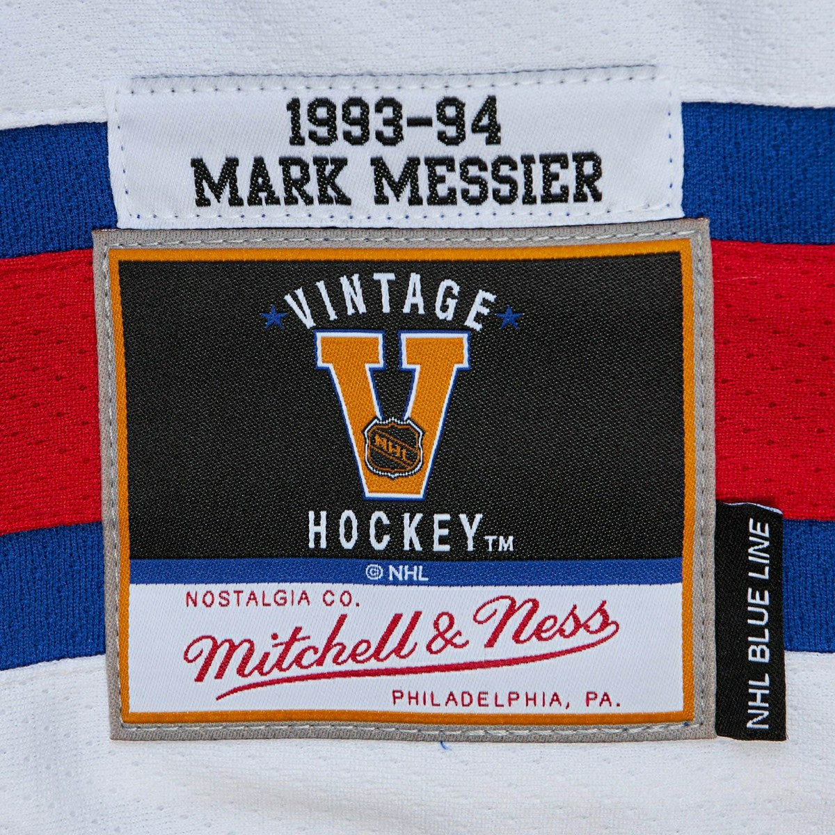 Mark Messier #11 New York Rangers 1993-94 Mitchell & Ness NHL Jersey Blue Fashion