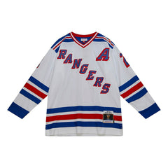 Brian Leetch #2 New York Rangers 1993-94 Mitchell & Ness NHL Jersey White Lifestyle