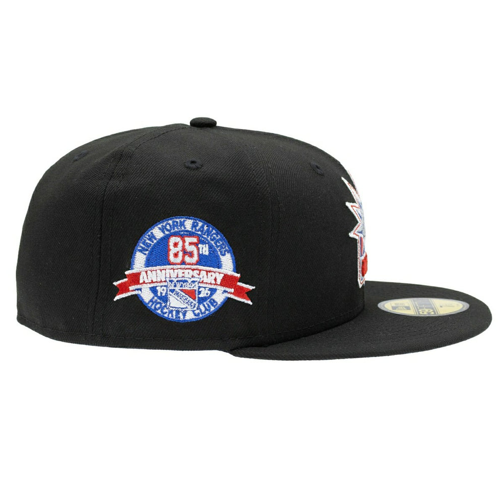 New York Rangers 85th Anniversary 59FIFTY Fitted NHL Cap Black Classic