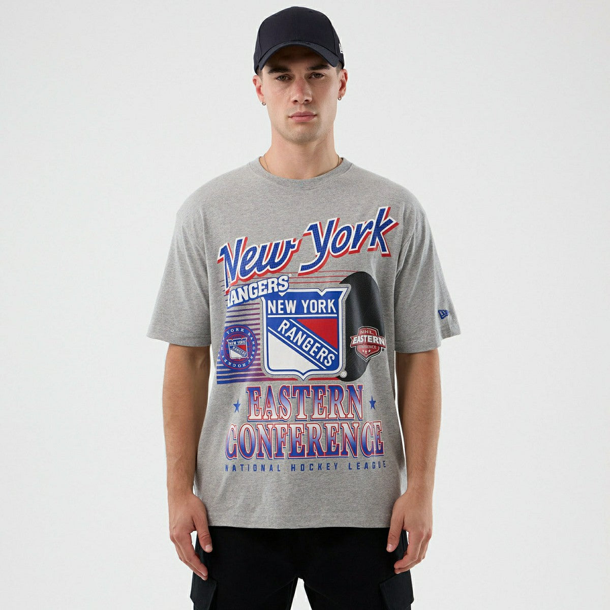 New York Rangers Sport Classics Oversized NHL T-Shirt Gray Taass sale