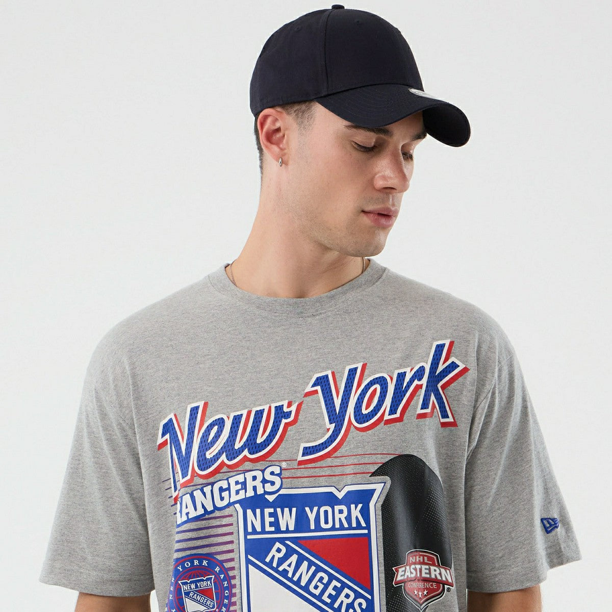 New York Rangers Sport Classics Oversized NHL T-Shirt Gray Taass sale