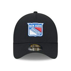 New York Rangers New Era 9FORTY A-Frame Trucker NHL Cap Black Lifestyle
