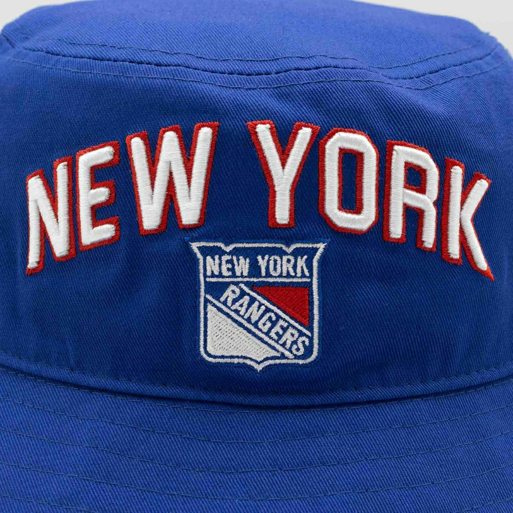 New York Rangers Starter Slapshot NHL Bucket Hat Blue Lifestyle