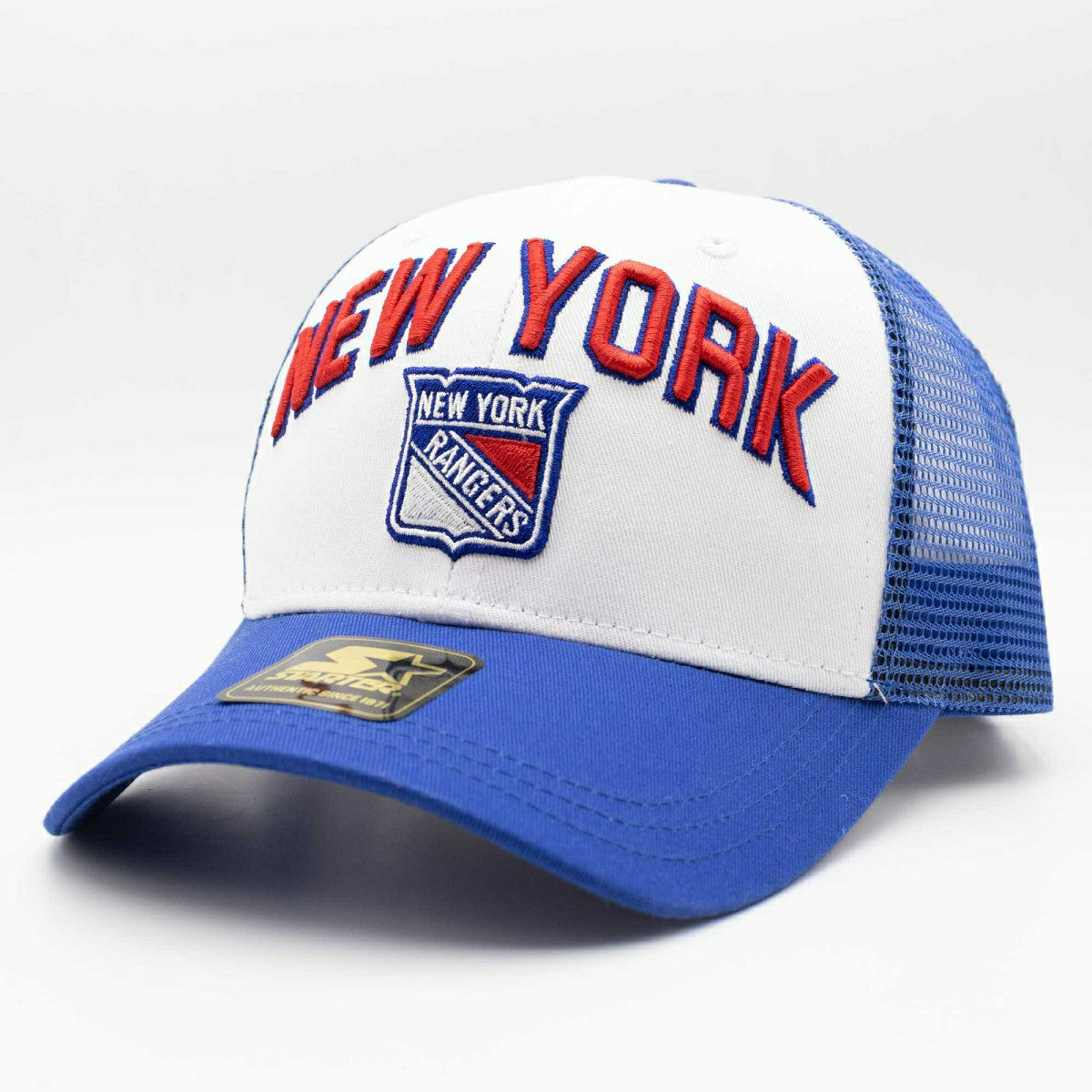 New York Rangers Starter Penalty NHL Trucker Cap Blue Fashion