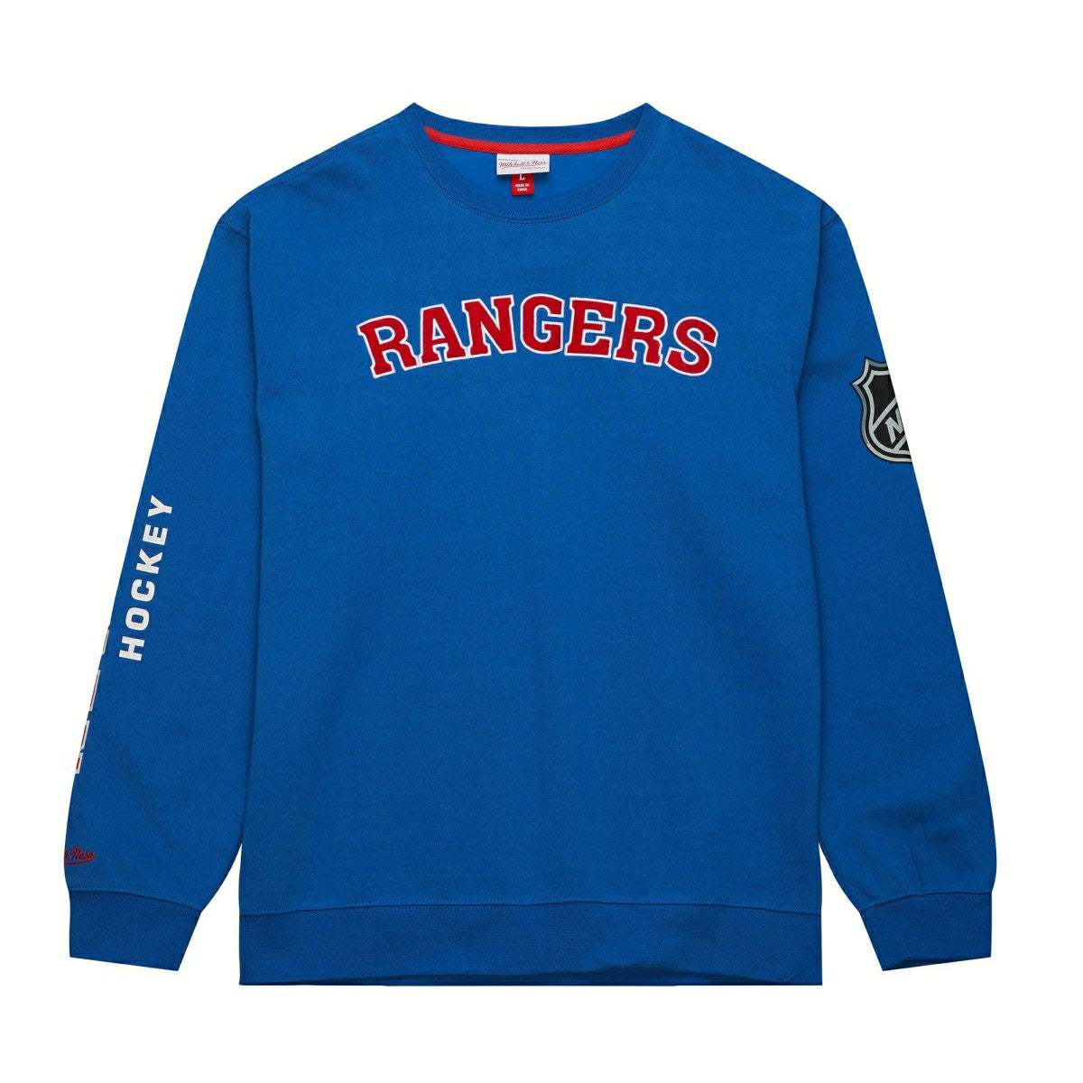 New York Rangers Mitchell & Ness There and Back NHL Crewneck Sweater Fashion