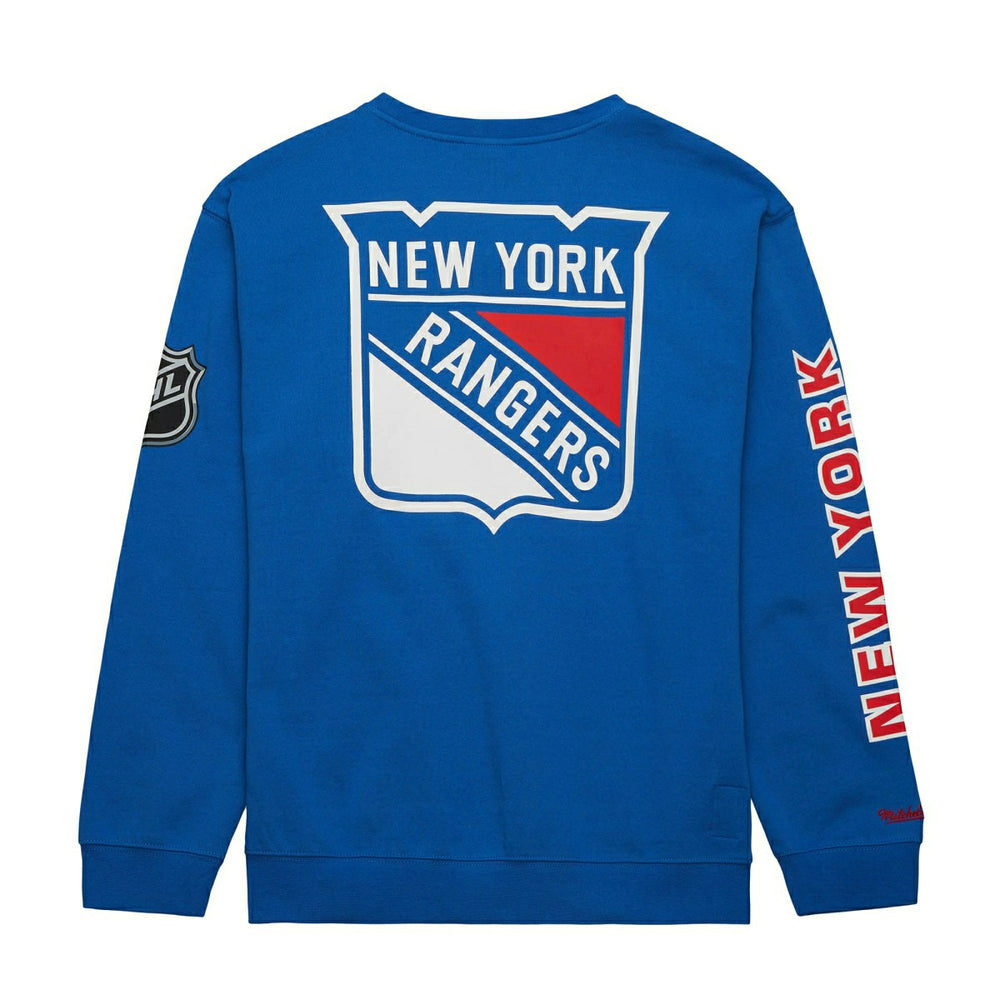 New York Rangers Mitchell & Ness There and Back NHL Crewneck Sweater Fashion