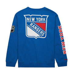 New York Rangers Mitchell & Ness There and Back NHL Crewneck Sweater Fashion
