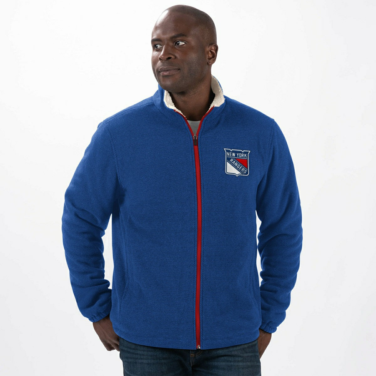 New York Rangers G-III Leisure NHL Sherpa Jacket Lifestyle