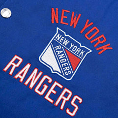 New York Rangers G-III Tailback NHL Varsity Jacket Blue Taass for sale