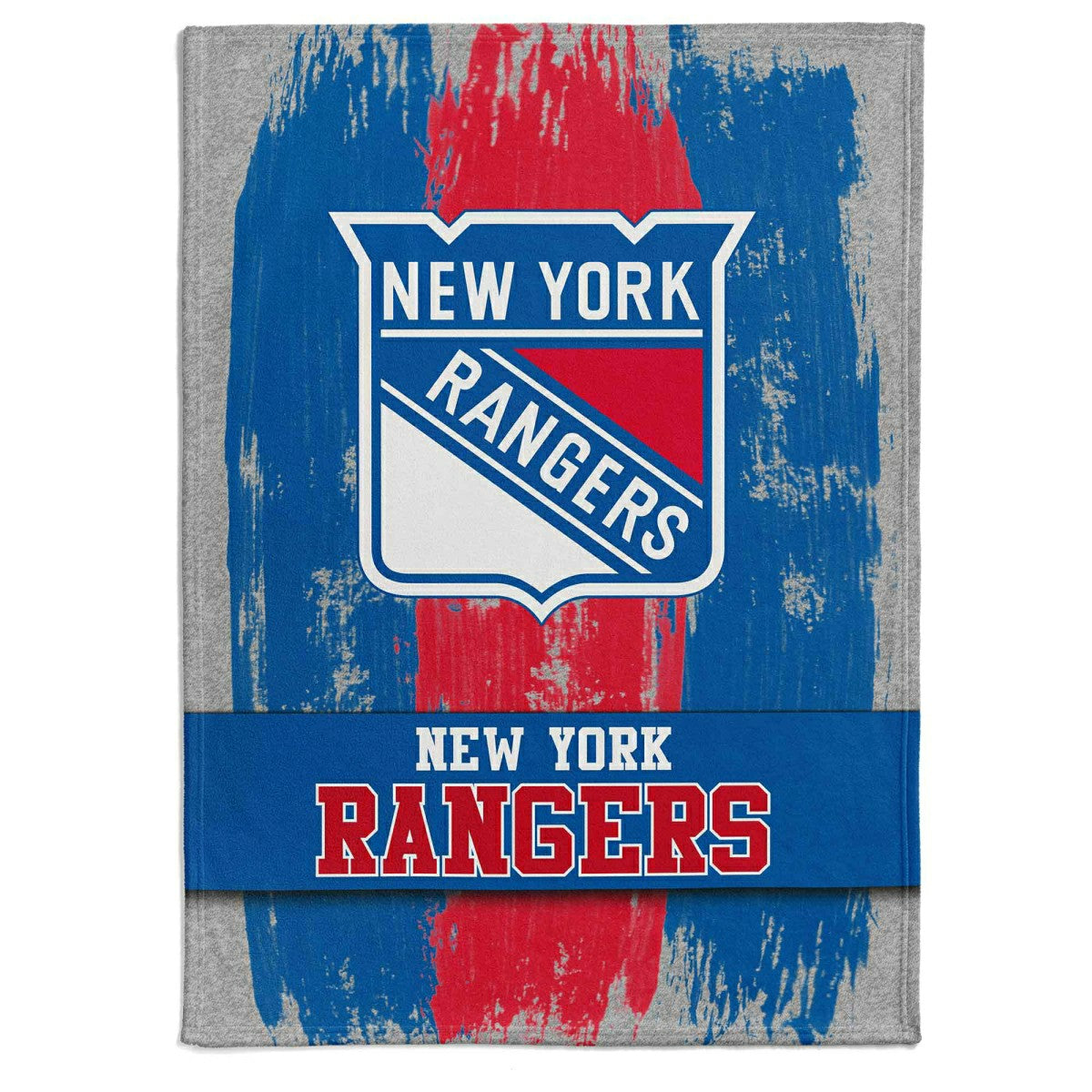 New York Rangers Brush Fleece NHL Blanket Fashion