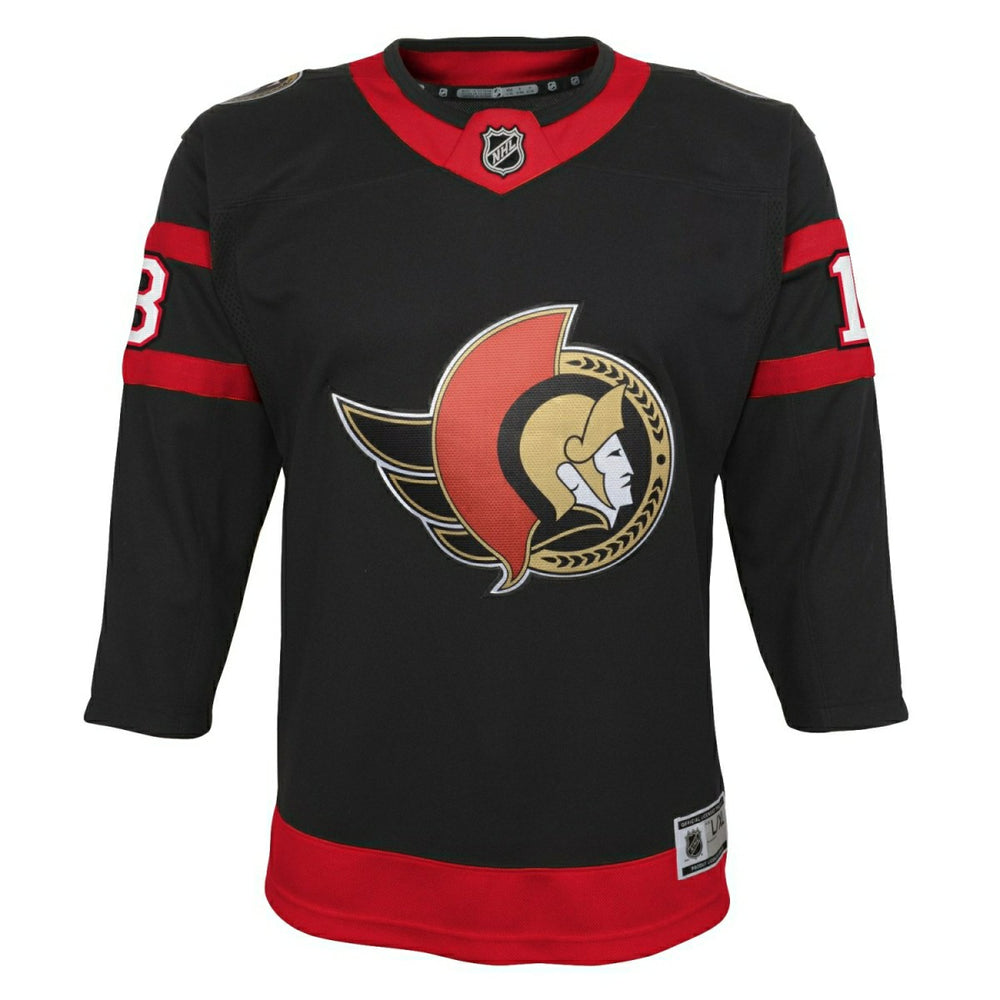 Tim Stützle #18 Ottawa Senators Premier NHL Jersey Black (YOUTH) Taass US