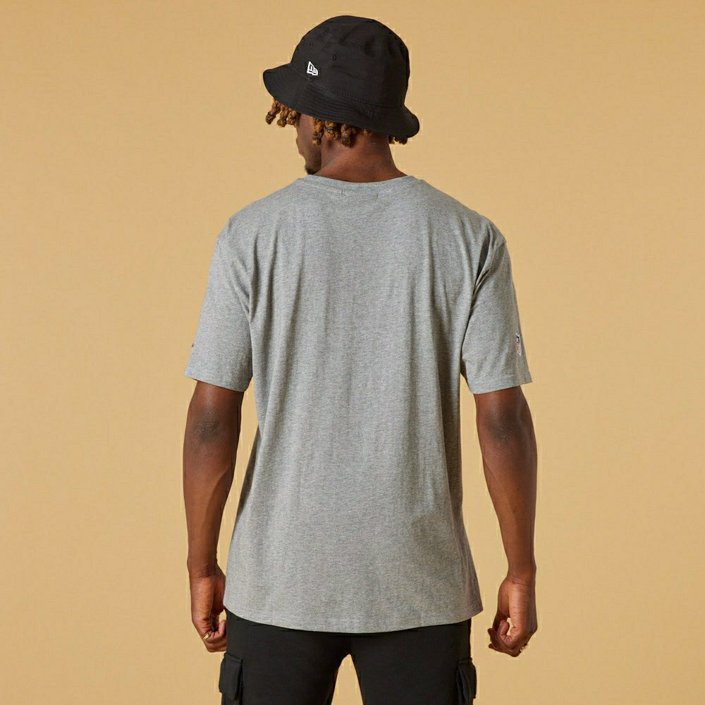 Tampa Bay Buccaneers Left Chest Logo New Era T-Shirt Gray Lifestyle