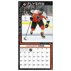 Philadelphia Flyers 2026 NHL Team Wall Calendar Taass US
