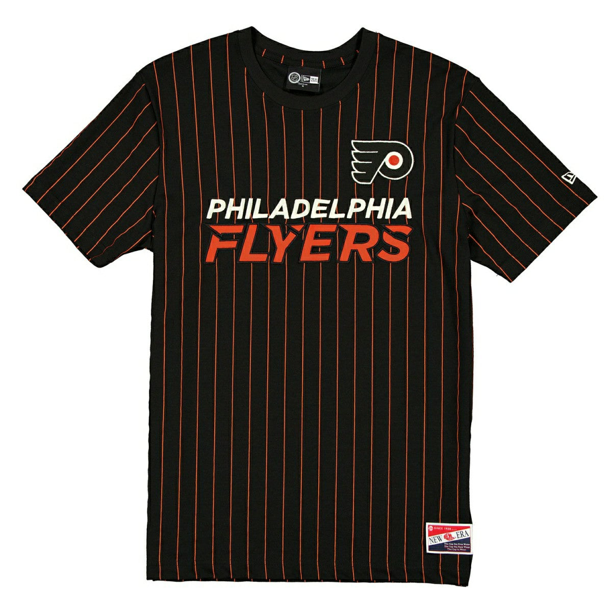 Philadelphia Flyers Retro Stripe NHL T-Shirt Black Lifestyle