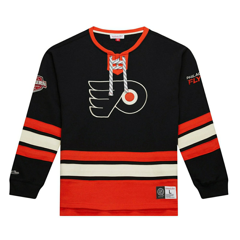 Philadelphia Flyers Mitchell & Ness Heritage NHL Lace-Up Jersey Crew Lifestyle