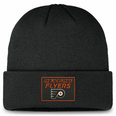 Philadelphia Flyers 2024/25 NHL Authentic Pro Beanie Knit Hat Black Lifestyle