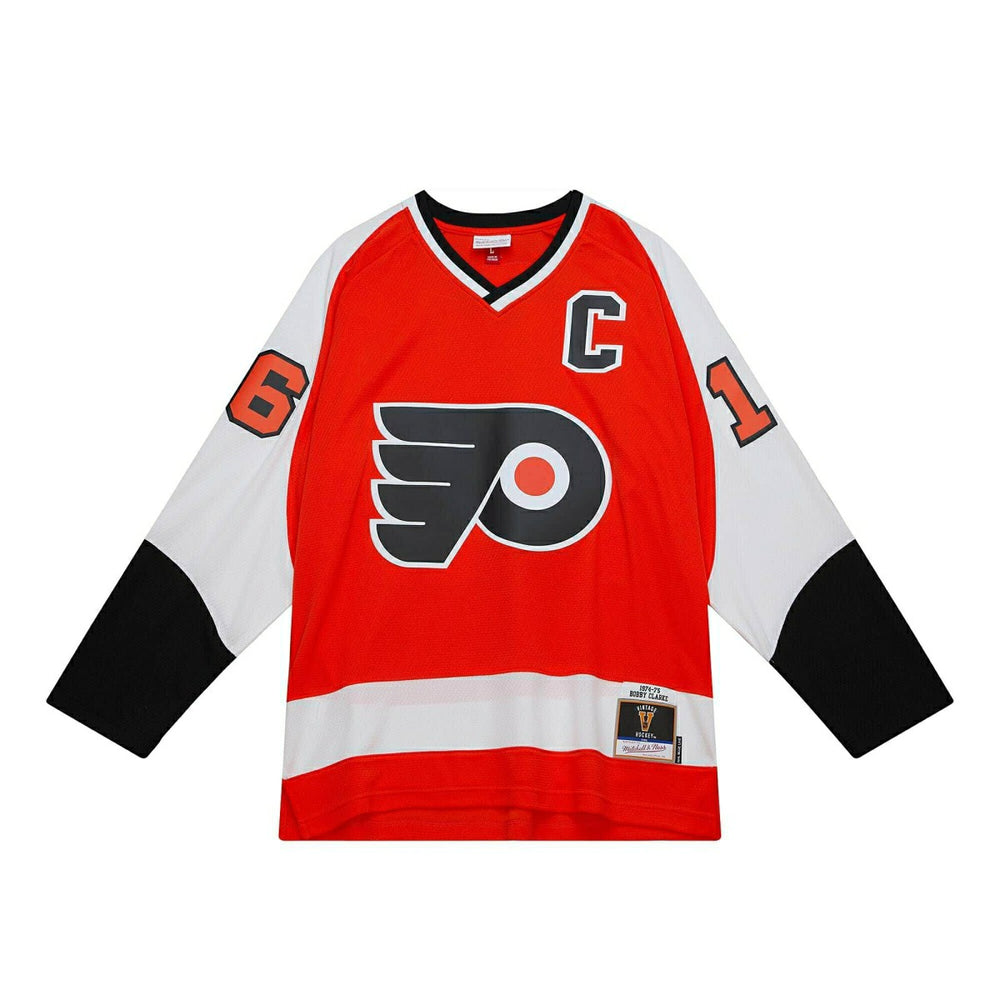 Bobby Clarke #16 Philadelphia Flyers 1974-75 Mitchell & Ness NHL Jersey Taass for sale