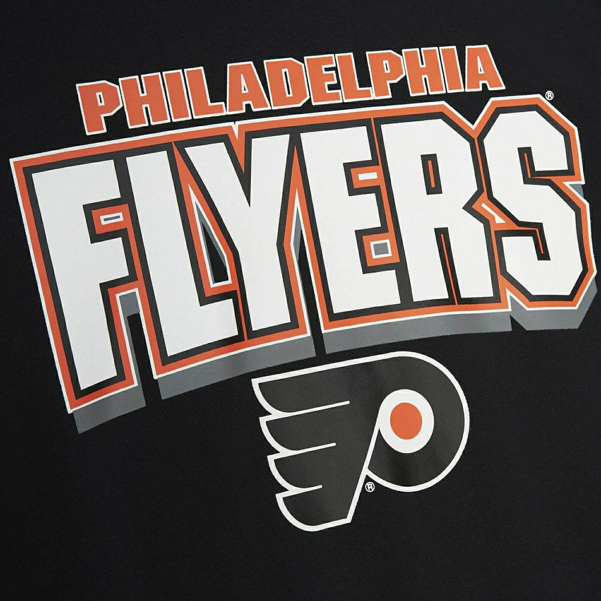 Philadelphia Flyers All Over Mitchell & Ness NHL Crew Fleece Pullover Taass for sale