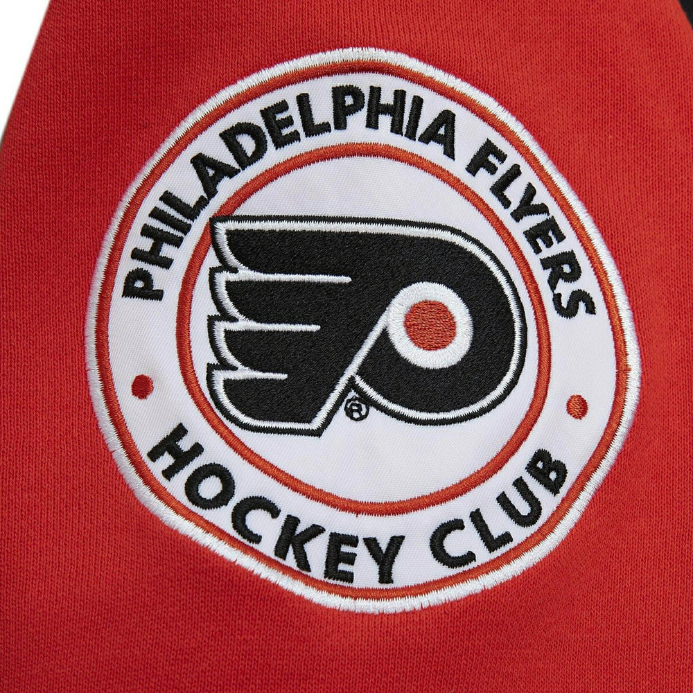Philadelphia Flyers All Over Mitchell & Ness NHL Crew Fleece Pullover Taass for sale
