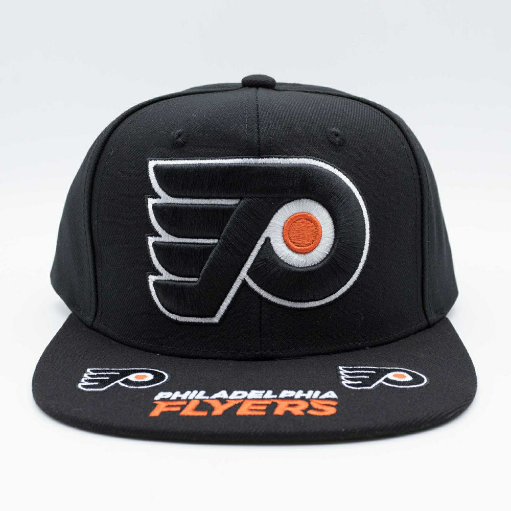 Philadelphia Flyers Hat Trick Mitchell & Ness Snapback NHL Cap Black Taass for sale