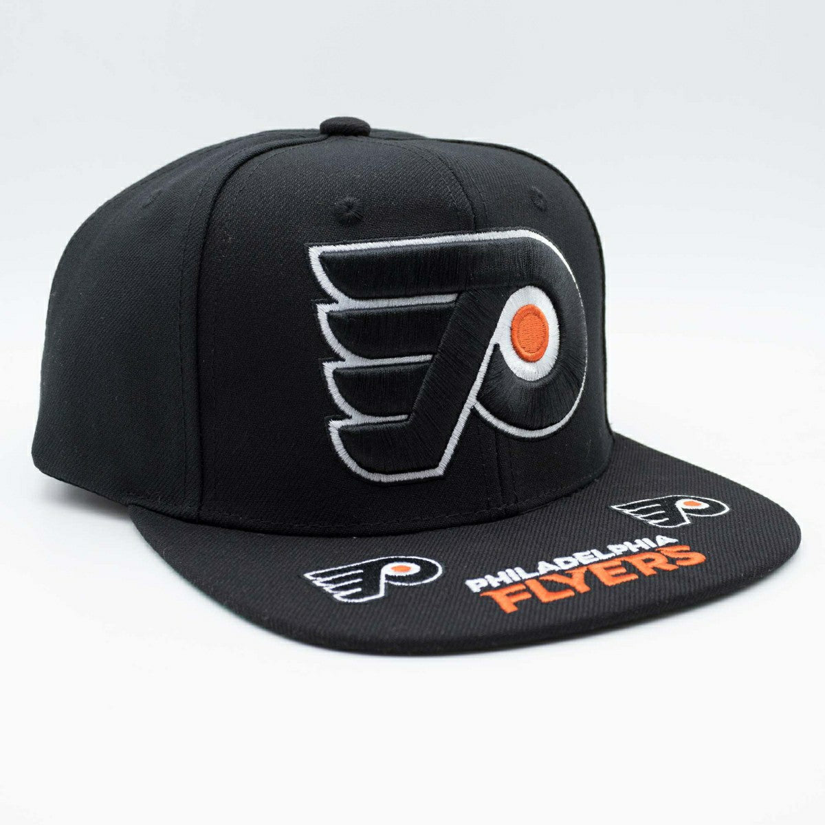 Philadelphia Flyers Hat Trick Mitchell & Ness Snapback NHL Cap Black Taass for sale
