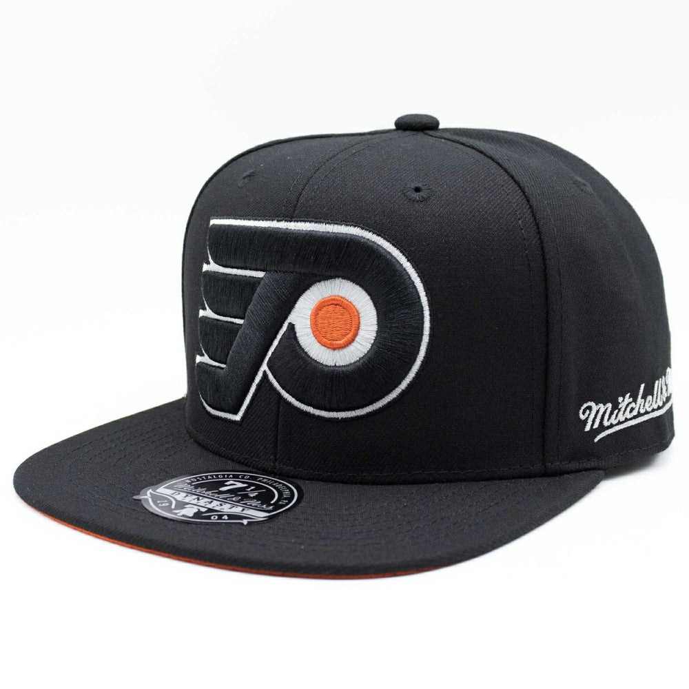 Philadelphia Flyers Vintage Mitchell & Ness Fitted NHL Cap Black Fashion