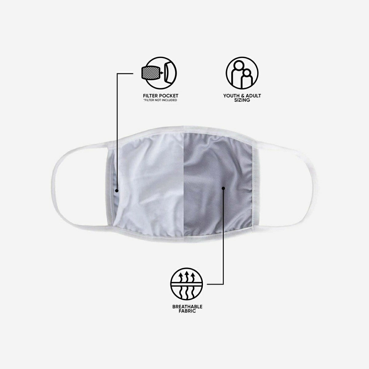 Philadelphia Flyers Face Covering NHL Face Mask (3-Pack) Lifestyle