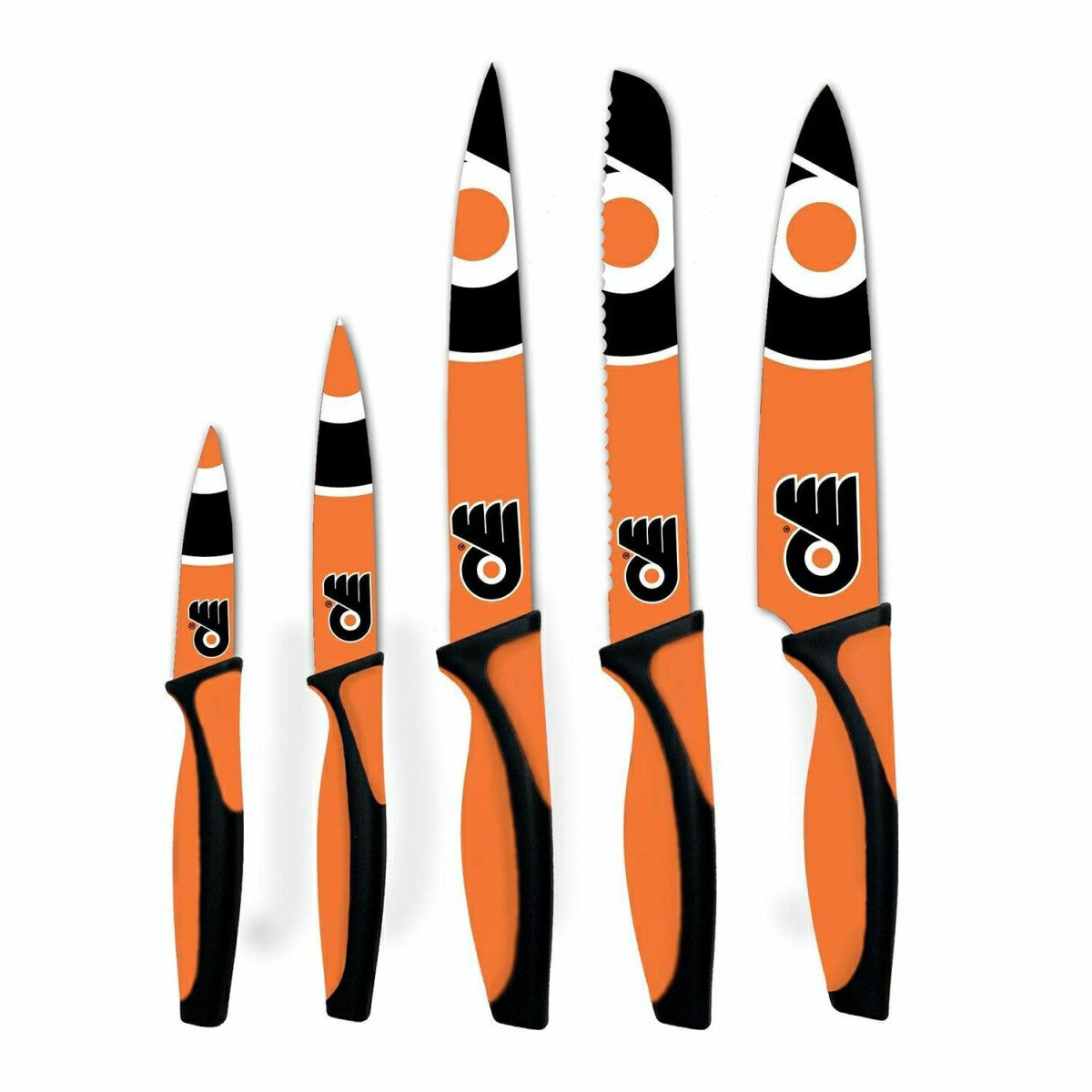 Philadelphia Flyers NHL 5-Piece Kitchen Knife Set Taass sale