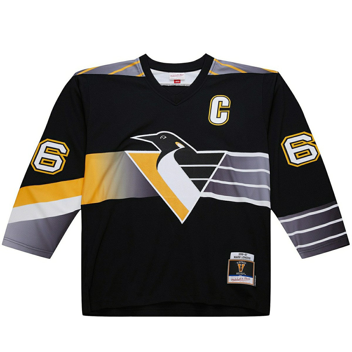 Mario Lemieux #66 Pittsburgh Penguins 1996-97 Premium Power Play NHL Jersey Black Taass US