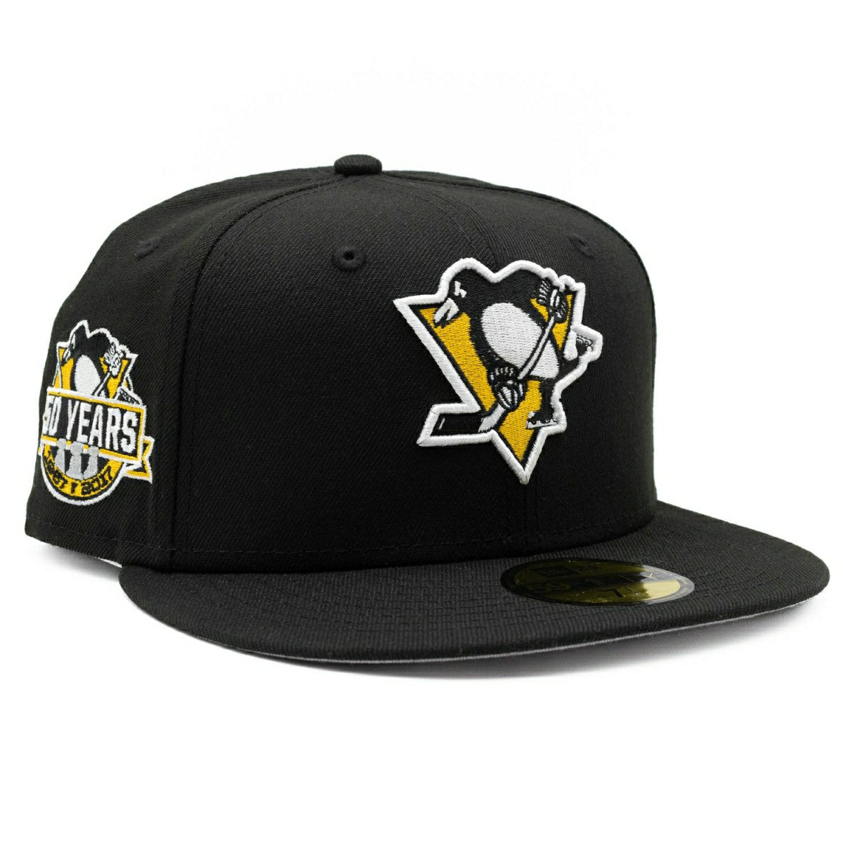 Pittsburgh Penguins 50 Years New Era 59FIFTY Fitted NHL Cap Black Classic