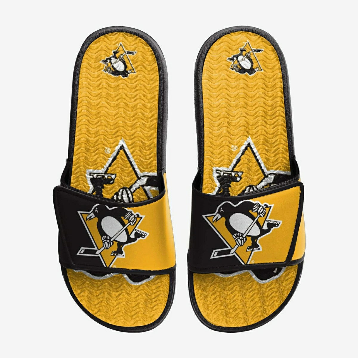 Pittsburgh Penguins Big Logo NHL Gel Slides Lifestyle