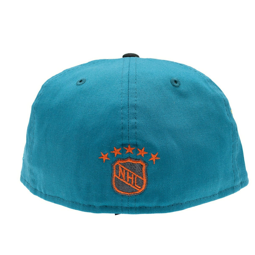 San Jose Sharks 5th Anniversary 59FIFTY Fitted NHL Cap Teal Taass for sale