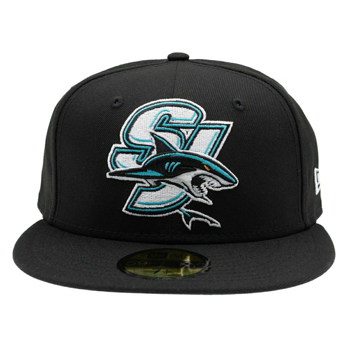 San Jose Sharks SJ Logo 59FIFTY Fitted NHL Cap Black Taass US