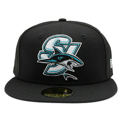 San Jose Sharks SJ Logo 59FIFTY Fitted NHL Cap Black Taass US