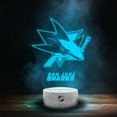 San Jose Sharks NHL Team Logo LED Sign Classic