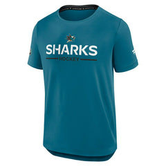 San Jose Sharks 2025/26 Authentic Pro Rink Tech NHL T-Shirt Teal Taass sale